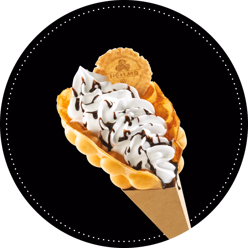 gofr z bitą śmietaną